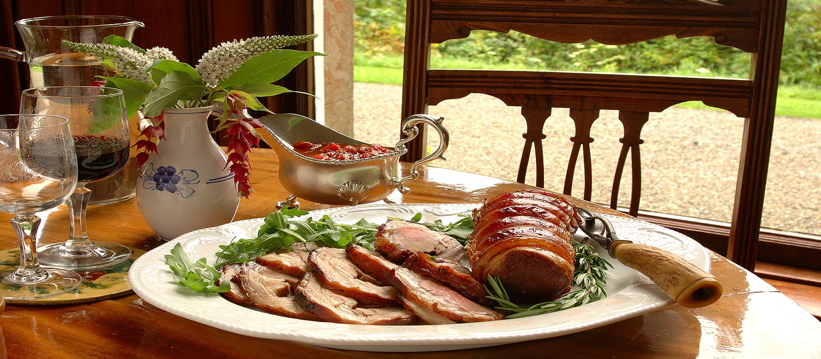 Connemara Lamb Marinated in Port and Honey, with a Tomato and Mint Chutney